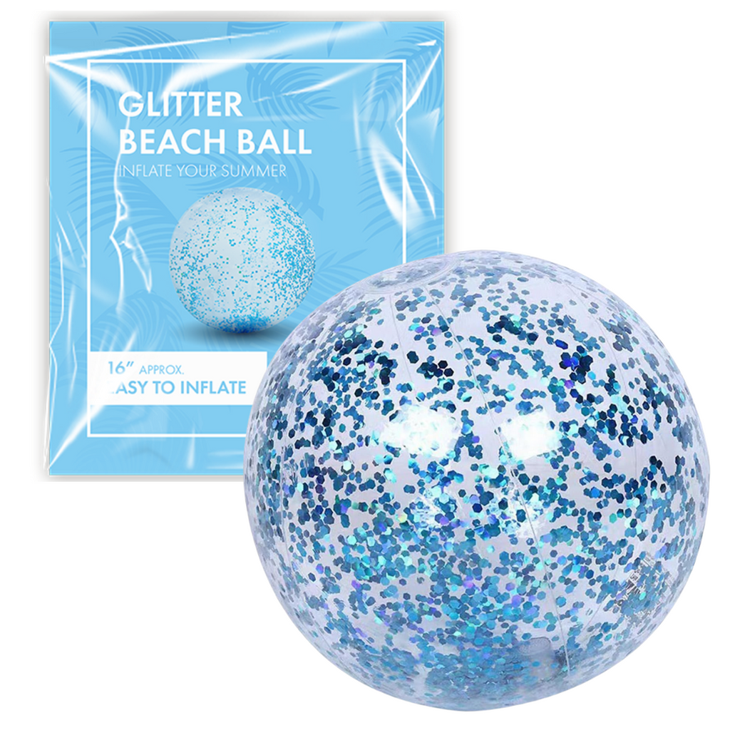 Glitter filled beach ball sales