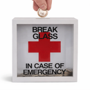 Money Box Break Glass In Case Of Emergency Fund