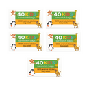 Kids Sandwich Bags with Animal Stickers