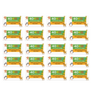 Kids Sandwich Bags with Animal Stickers