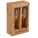 Champagne Glasses with Hearts & Love Design – Set of 2