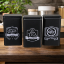 Tea Coffee Sugar Storage Tins