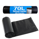 Refuse Sacks - 70 Litre Black Bin Bags
