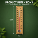 Wooden Wall Thermometer