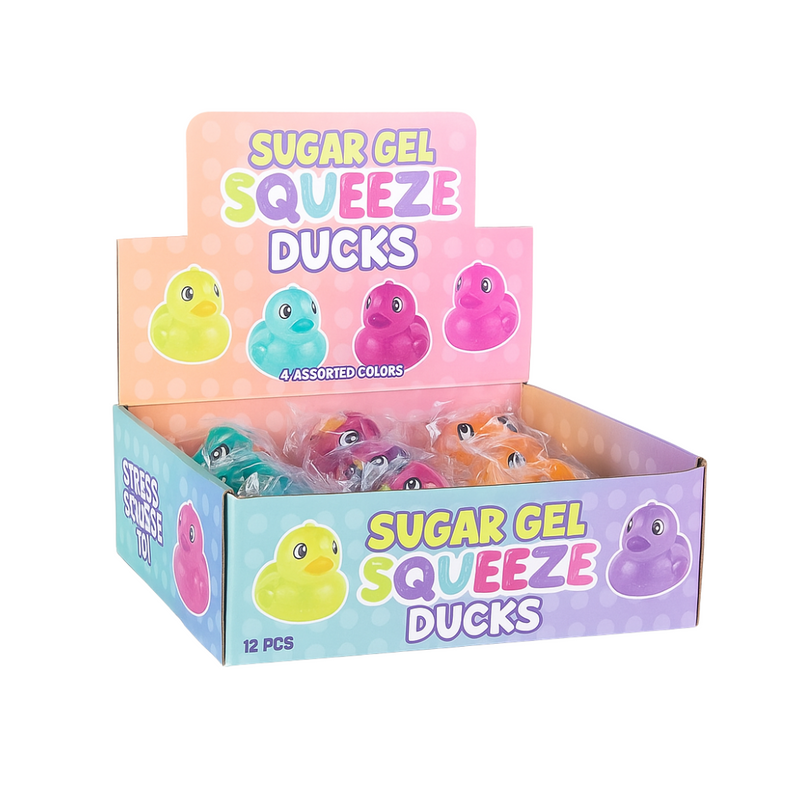 Squeeze Glitter Ducks Sugar Gel Filling