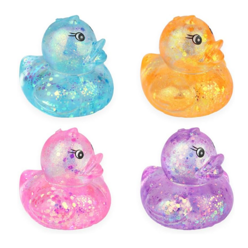 Squeeze Glitter Ducks Sugar Gel Filling