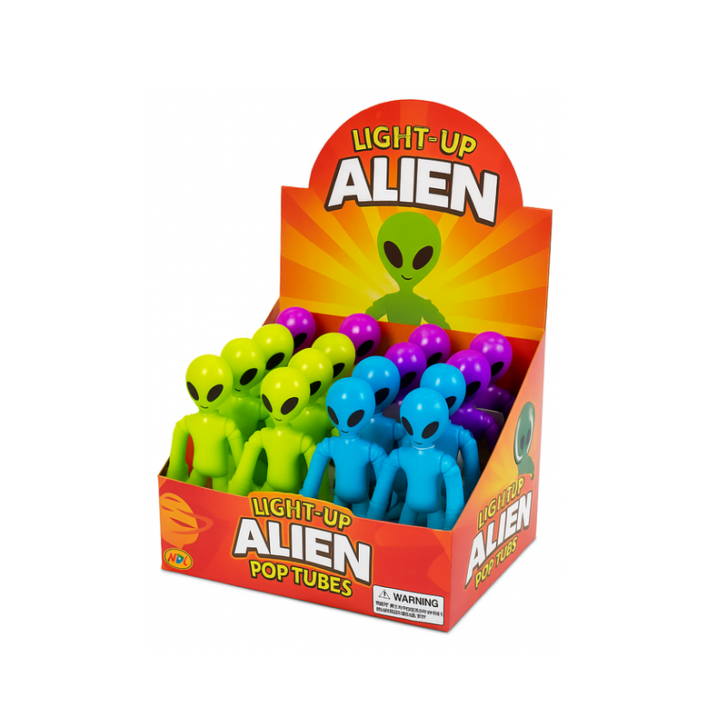Light Up Alien Pop Tubes