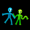 Light Up Alien Pop Tubes