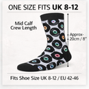 Vinyl Record Socks 8–12 UK