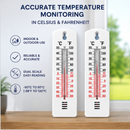 Wall Thermometer 2 Pack