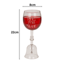 Novelty Wine Glass with Ring Bell
