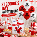 England Balloons 12 Pack "Come On England"