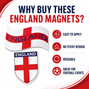 England Car Magnets Set of 2, St George Flag Magnetic Car Stickers for Cars, Vans, Fridges & Lockers