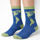 World Map Socks 3.5-8 UK