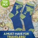 World Map Socks 3.5-8 UK