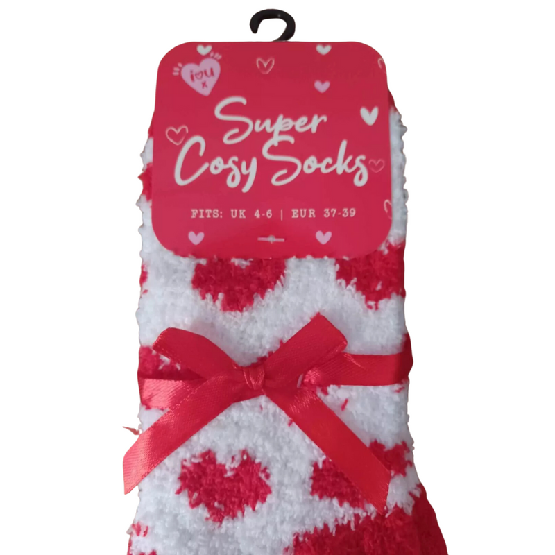 Ladies Cosy Heart Socks UK 4-6