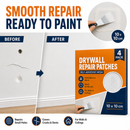 Plasterboard Wall Repair Patch 4 Pack 10x10cm
