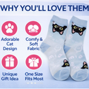 Cat Socks 3.5-8 UK