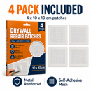 Plasterboard Wall Repair Patch 4 Pack 10x10cm