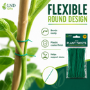 15cm Green Plant Twist Ties – 100 or 200 Pack