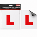 Magnetic L Plates 2 Pack Fully Magnetic Learner Driver Car Signs 18x18cm