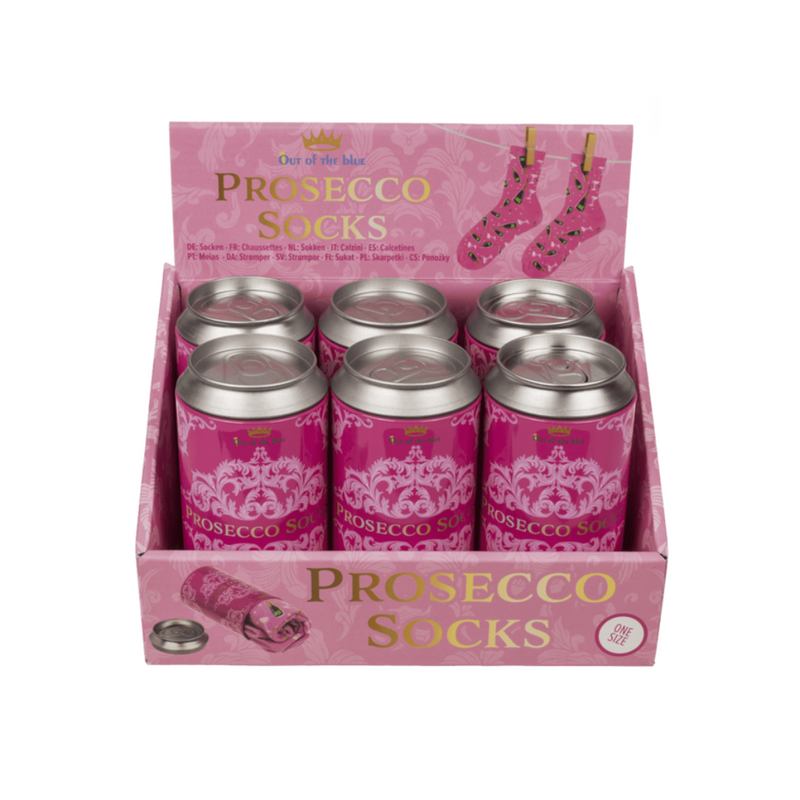 Novelty Prosecco Socks In a Can