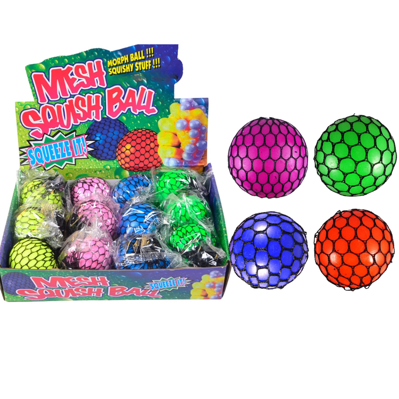 Mesh Stress Balls 4 ,12 or 24 Packs