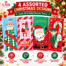 Christmas Money Wallets 4 Pack with Red Envelopes