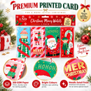 Christmas Money Wallets 4 Pack with Red Envelopes