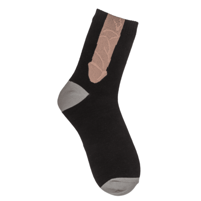 Men's Black Penis Socks