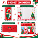 Christmas Money Wallets 4 Pack with Red Envelopes
