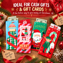 Christmas Money Wallets 4 Pack with Red Envelopes