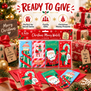 Christmas Money Wallets 4 Pack with Red Envelopes