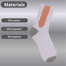Men's White Penis Socks