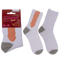Men's White Penis Socks