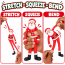 Stretch Santa Toy - Kids Christmas Stocking Filler & Festive Fidget Toy