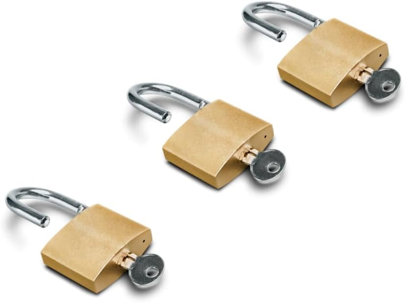 3 Suitcase Padlocks 20MM