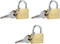 3 Suitcase Padlocks 20MM