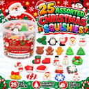 25 Christmas Squishy Toys – Mini Festive Fidget Toys & Stocking Fillers