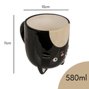 Upside Down Cat Shaped Mug 580ml
