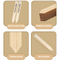 24 Wooden Plant Labels