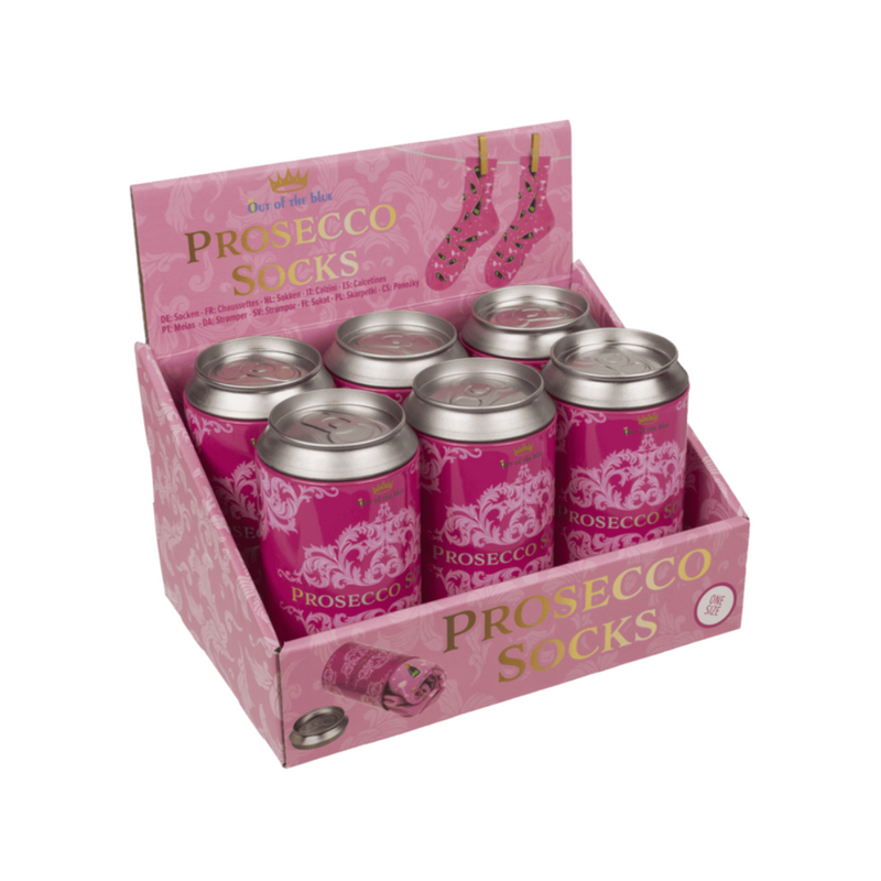 Novelty Prosecco Socks In a Can