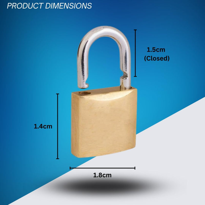 3 Suitcase Padlocks 20MM