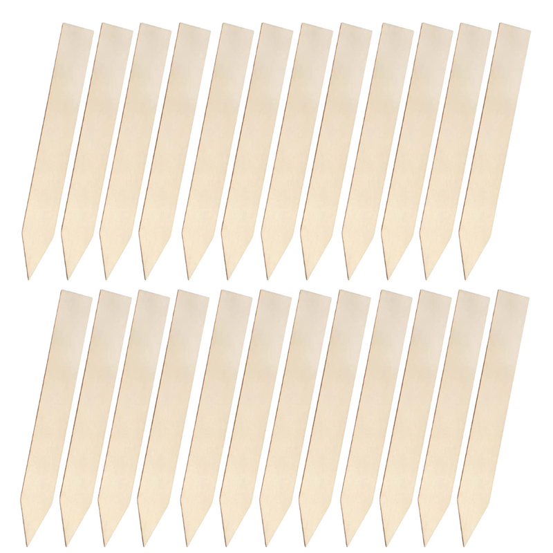 24 Wooden Plant Labels