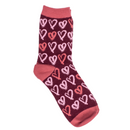 Ladies Heart Socks 3 Pack In Heart Shape Gift Box