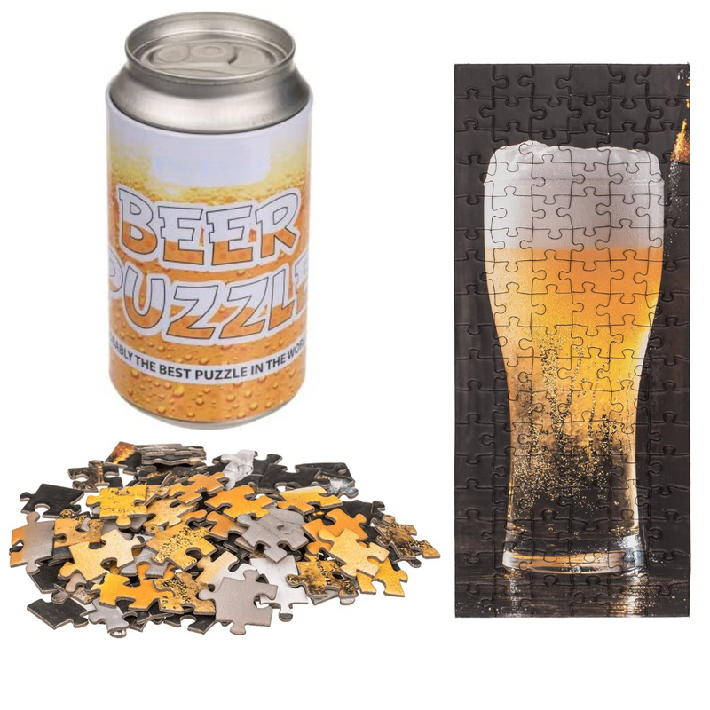 Novelty Beer Jigsaw Puzzle In A Can