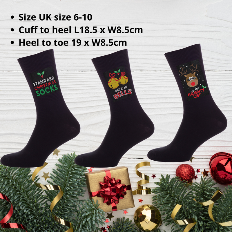 Men's Christmas Socks Pack Of 3