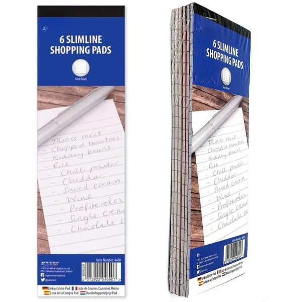 Shopping List Notebook Set Of 6 Pads