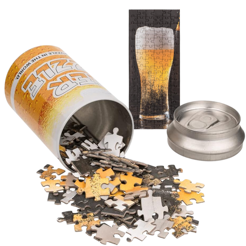 Novelty Beer Jigsaw Puzzle In A Can