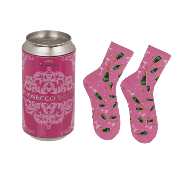 Novelty Prosecco Socks In a Can